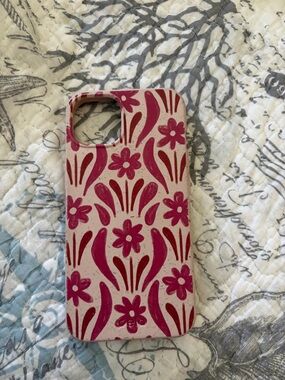 Pela Pink Floral Pattern iPhone 13 Case